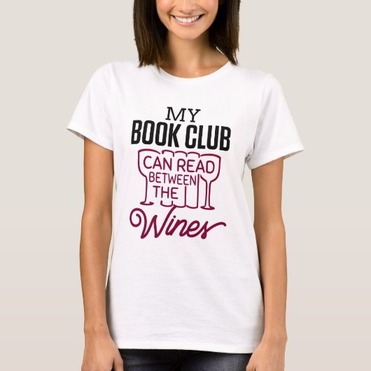 楽しい読書会 ワイン Tシャツ (正面)