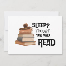 楽しい読書家の引用 スリープ I Thought You Said Re シーズンカード
