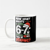 楽しい読書67ミーム英語教師クリスマス本L コーヒーマグカップ (左)