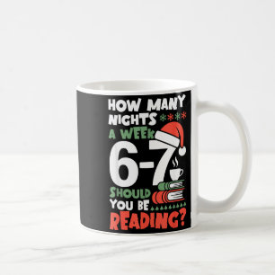 楽しい読書67ミーム英語教師クリスマス本L コーヒーマグカップ