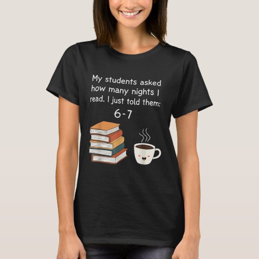 楽しい読書 67 ロクナナ 英語教師 ボー Tシャツ (正面)