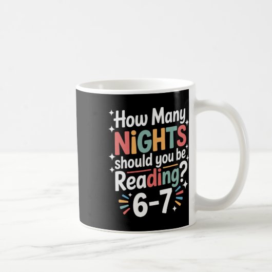 楽しい読書 6 7 六 七 メーム 英語教師 B コーヒーマグカップ (右)