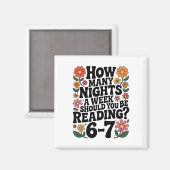 楽しい読書 6 7 六 七 メーム 英語教師 B マグネット (正面/裏面)