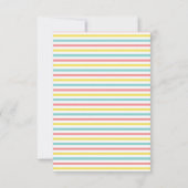 楽しい象の赤ちゃんのシャワー本 招待状 (裏面)