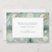 楽しい賛美家族の写真のクリスマス シーズンカード (裏面)