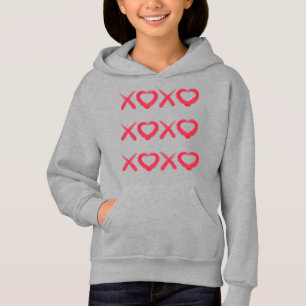 楽しい赤いディストressed XOXO 愛のキス
