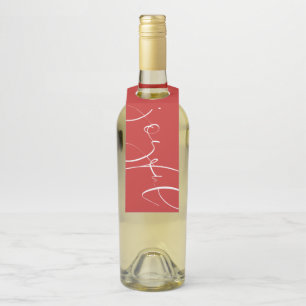 楽しい赤い休日 ボトルネックタグ