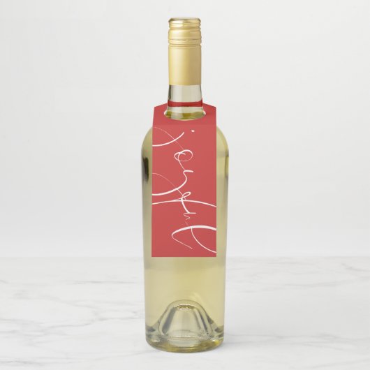 楽しい赤い休日 ボトルネックタグ (ボトル)