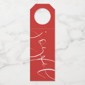 楽しい赤い休日 ボトルネックタグ (正面)