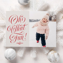 楽しい赤い3枚の写真のクリスマス