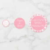 楽しい赤ちゃんシャワーの装飾テーブル コンフェッティ (正面)