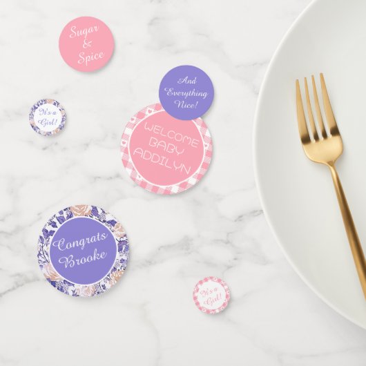 楽しい赤ちゃんシャワーの装飾テーブル コンフェッティ (グループ)