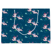 楽しい軸索誕生日 ラージペーパーバッグ (正面)