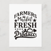 楽しい農産物市場ワードアート 農産物 ポストカード (正面)