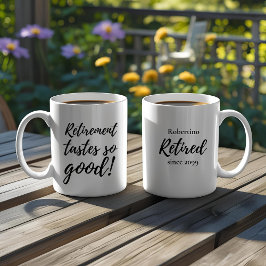 楽しい退職おめでとうTシャツ 退職祝いにぴったりなギフト コーヒーマグカップ