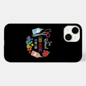 楽しい退職 クラフター ギフト Case-Mate iPhoneケース (裏面 (横))