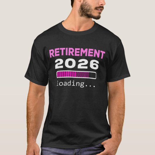 楽しい退職 2026 カウントダウン ローディング Tシャツ (正面)
