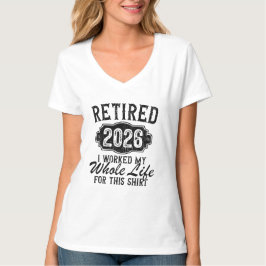 楽しい退職 2026 私は一生のためにシャツを着た Tシャツ