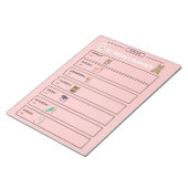 楽しい週間プランナーページ ノートパッド (アングル)