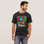楽しい運動会 レインボーカラーの飛沫 子供 Tシャツ (正面フル)