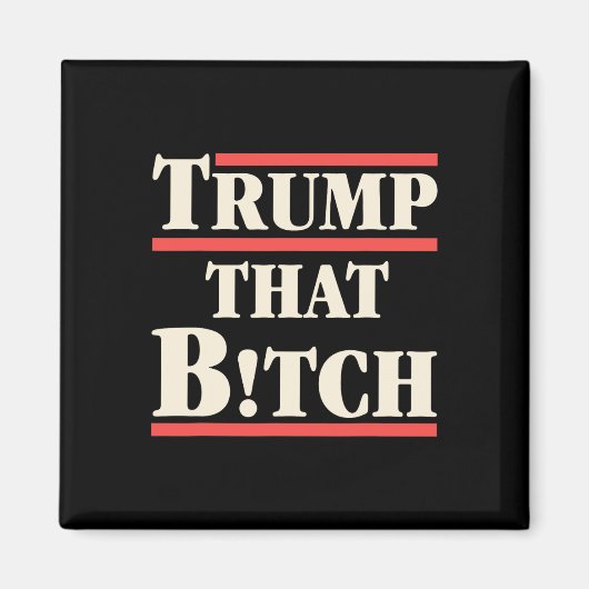 楽しい選挙をTrumpしよう マグネット (正面)