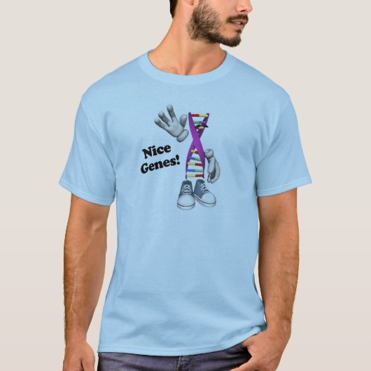 楽しい遺伝子のDNA Tシャツ (正面)