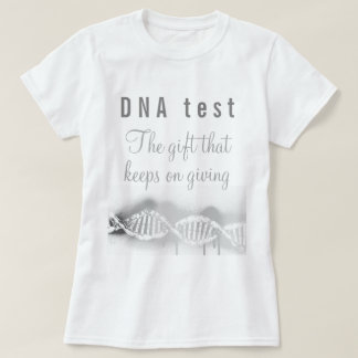 楽しい遺伝子系図DNA検査は、ずっと贈り物が続く Tシャツ