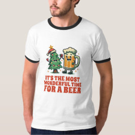 楽しい酔っぱらいクリスマス Tシャツ