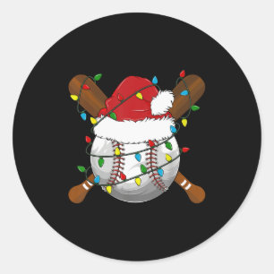 楽しい野球クリスマスマッチングファミリーパジャマX ラウンドシール
