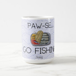 楽しい釣りギフト PAW-SE GO FISHING コーヒーマグカップ