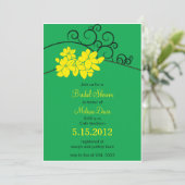 楽しい開花-フローラブライダルシャワー招待状 招待状 (スタンド正面)