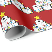 楽しい隔離クリスマスツリーのトイレットペーパー ラッピングペーパー (ロールコーナー)