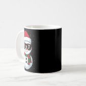 楽しい雪だるま 6 7 クリスマス 67 ミーム 世代 アルファ コーヒーマグカップ (正面左)