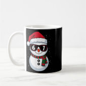 楽しい雪だるま 6 7 クリスマス 67 ミーム 世代 アルファ コーヒーマグカップ (左)