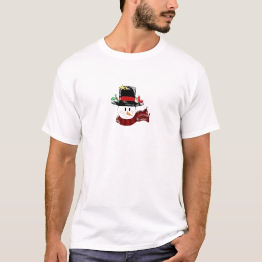 楽しい雪だるま Tシャツ (正面)
