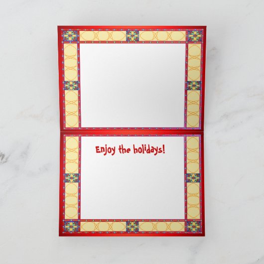 楽しい雪の休暇 シーズンカード (内部)