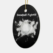 楽しい雪合戦 クリスマス オーナメント (左)