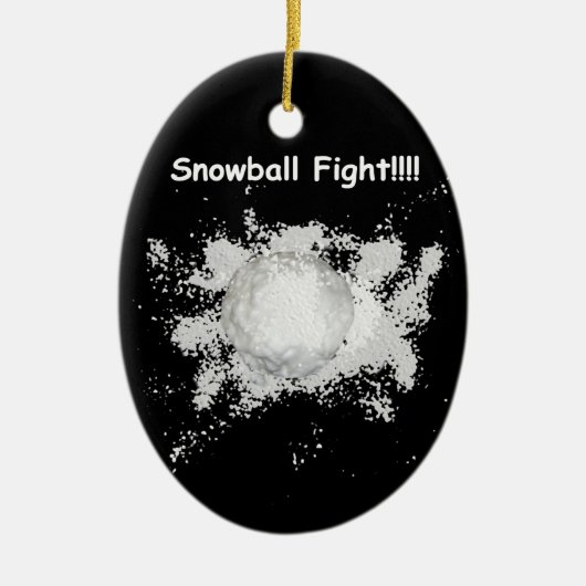 楽しい雪合戦 クリスマス オーナメント (正面)