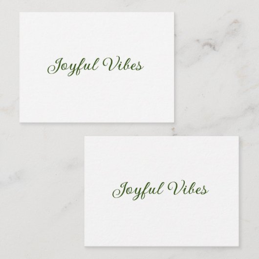 楽しい雰囲気クリスマスグリーンの休日の家族の名前 ノートカード (正面/裏面)