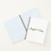 楽しい雰囲気クリスマスグリーンの休日の家族の名前 ノートブック (内部)