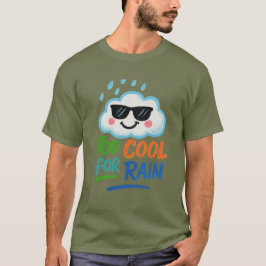 楽しい雲のグラフィック ユニセックス ダークTシャツ Tシャツ