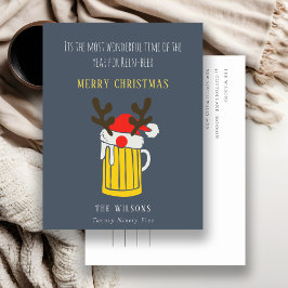 楽しい青い素晴らしい時間のライン ビール クリスマス