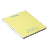 楽しい青と黄色の聖なる書物、 経典 ノートパッド (アングル)