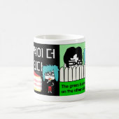 楽しい韓国語のことわざが入ったギフトマグ コーヒーマグカップ (中央)