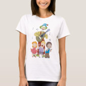 楽しい音楽のピエロと踊る子供たち Tシャツ (正面)