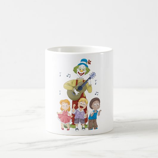 楽しい音楽サーカスと踊る子供たち コーヒーマグカップ