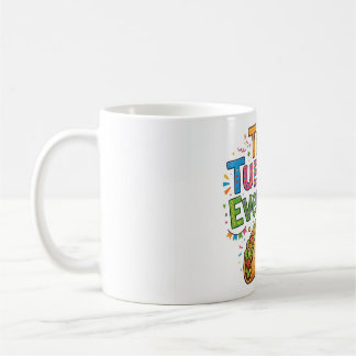 楽しい食べ物のタコ火曜日Tシャツ コーヒーマグカップ