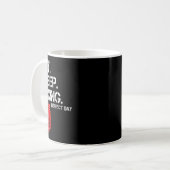 楽しい食事。睡眠。リピート。ボクシング大好きな人に最高の一日 コーヒーマグカップ (正面左)