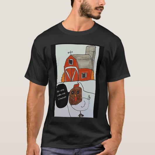 楽しい養鶏キッズ Tシャツ (正面)