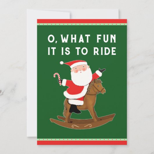 楽しい馬術クリスマス シーズンカード (正面)